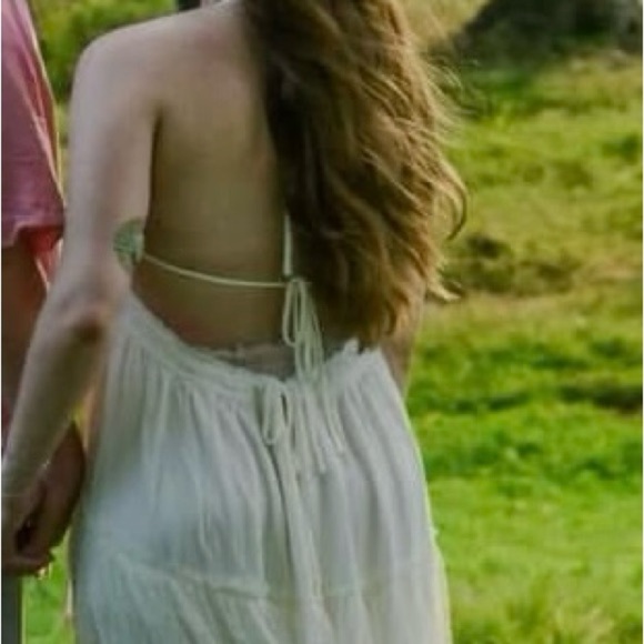 Cream Ruffled Tiered Babydoll Dress - Picture 4 of 4